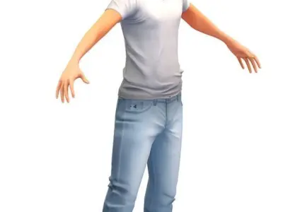 Cartoon High Poly Subdivision Avatar 010 Low-poly 3D model