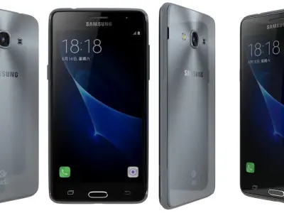 Samsung Galaxy J3 Pro Black 3D model