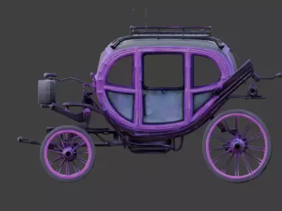 Stylized Jade Horse 3D Character Low-poly 3D model