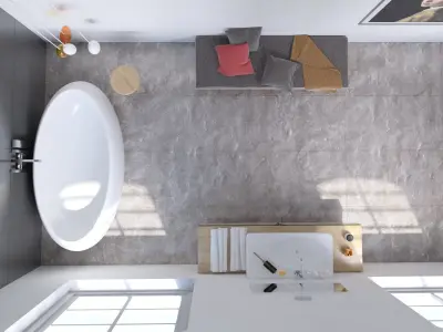 Modern Bathroom 2 3D model
