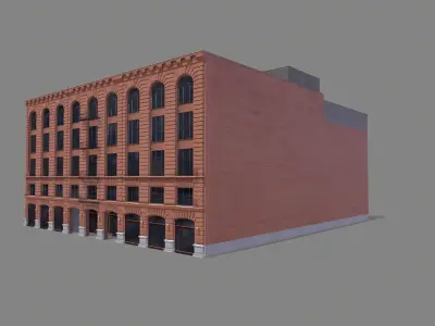 210 Spear Street Building San Francisco Low-poly 3D model