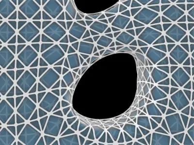 Morpheus Hotel Zaha Hadid Architects with GH script  3D model