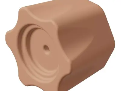 Plastic Faucet Knob Toy 3D model