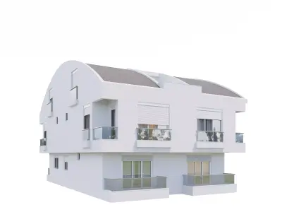 White Building 003 3D model