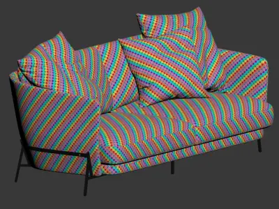 Deep Cradle Sofa Arflex 3D model