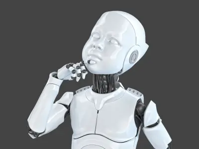  Cyborg Robot Family Rig 