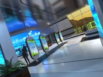 3D Showroom Level Kit Vol 20 Low-poly 3D model