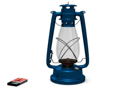 Kerosene Lantern Free low-poly 3D model