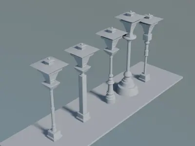 Lamp Post 3D print model