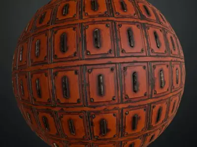 Stylized Reinforced Wood Planks PBR Seamless Texture