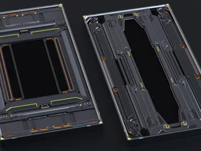 SciFi Panels set 3D model