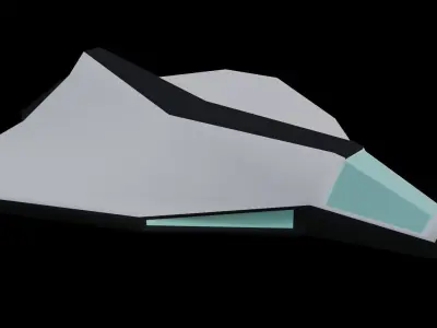 Low Poly Spaceship pack Low-poly 3D model