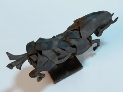 Horse Statue 3D model purchase