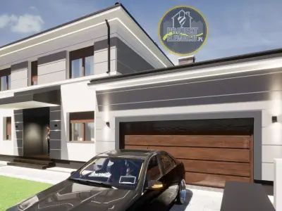 modern house for 3d rendering and for games and for twinmotion 3D model