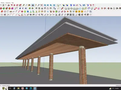 3d model of pergola 3D model