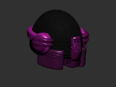 helmet high poly sculpt 3d printable ver 7 3D model 3D model 187