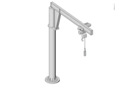 Jib Crane - Grua Pescante 3D model