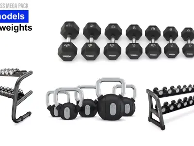 Mega Pack Ultimate Gym and Fitness Equipment 202 Models