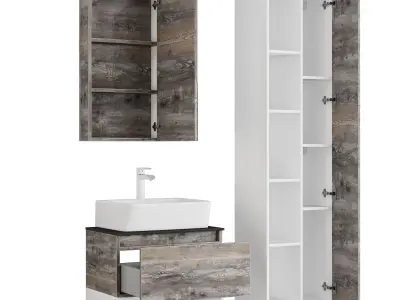 Comforty Prague 60 beige oak 3D model