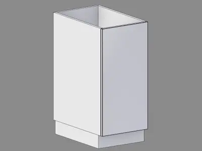 Kitchen Base Cabinet 40 cm Low-poly 3D model