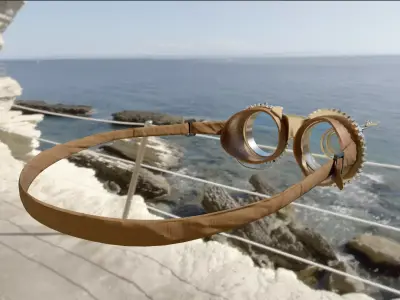 SteamPunk Glasses 3D model