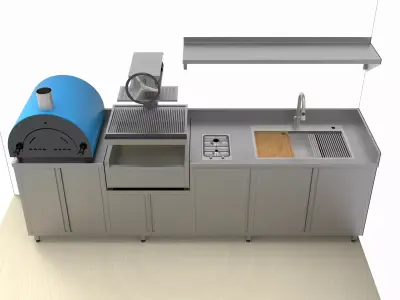 OUT DOOR KITCHEN  3D model