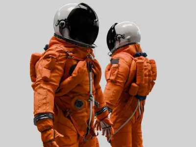 SPACESUIT Orange ACES 3D model