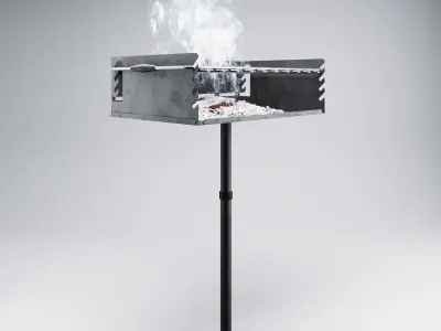 Outdoor Park Style Grill 3D model