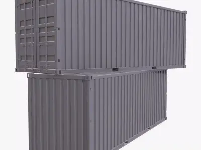 Cargo Shipping Container M1 3D model