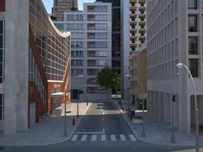 City KC6 Low-poly 3D model