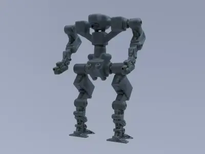 Mecha - Prototype 006 Low-poly 3D model