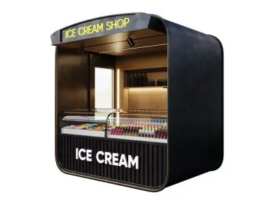 Ice Cream Shop 01 by Devran3D 3D model