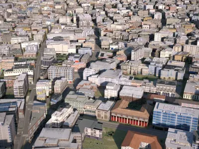 City 04 Low-poly 3D model