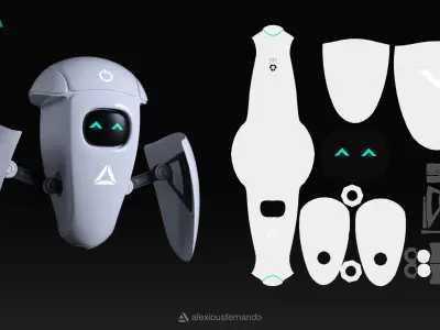 Bi-Bot V1 3D model