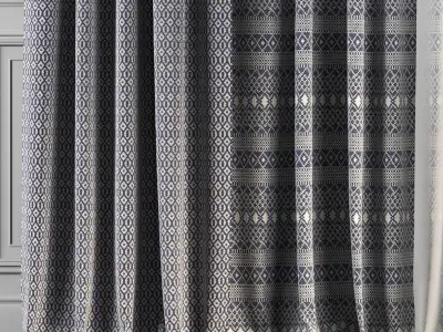 Curtain Set 136 3D model