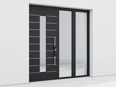 Aluminium door 110 3D model