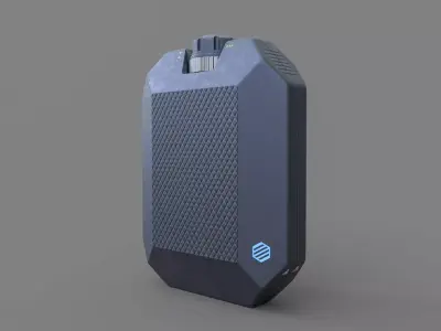 Modern Sci fi Flask 3D print model