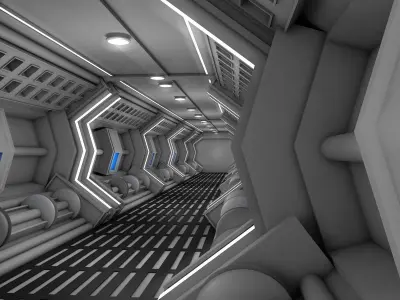 Sci fi Corridor  3D model