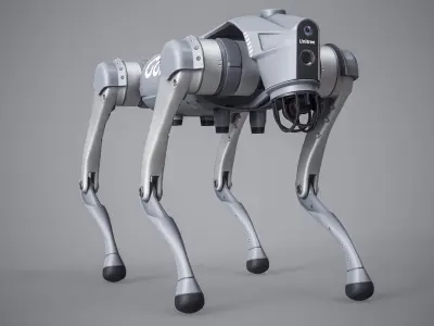  Unitree Go2 Robot Dog PBR 