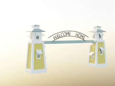 Welcome Gate Tower 3D model