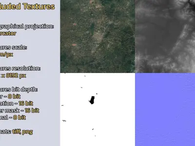 Changzhi China City Landscape 3D Model 3D model