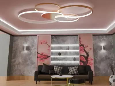 Ring Chandelier 3D model