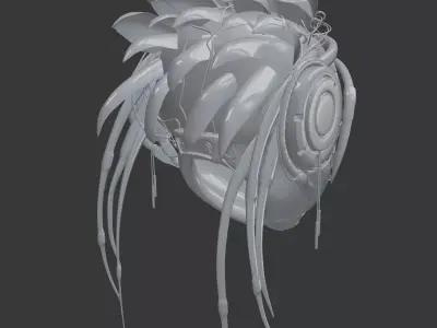 Sci Fi Combat Helmet 3D Printable  3D print model
