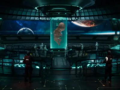 Creating Angel Space Station Low-poly 3D model