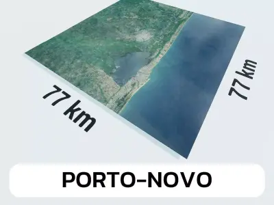 Porto-Novo Benin City Landscape 3D Model 3D model