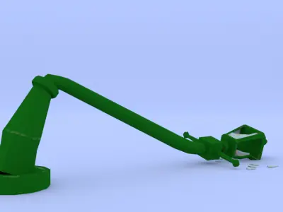 Street Light Low-poly 3D model