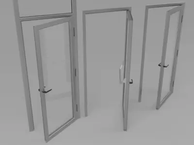 detailed doors and windows set and more 3D model