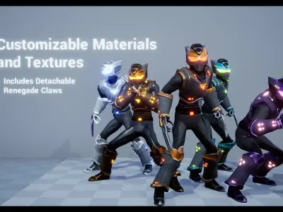 Renegade - Android Pack 2 Low-poly 3D model