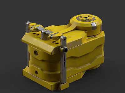 Sci-Fi Loot box  3 Low-poly 3D model