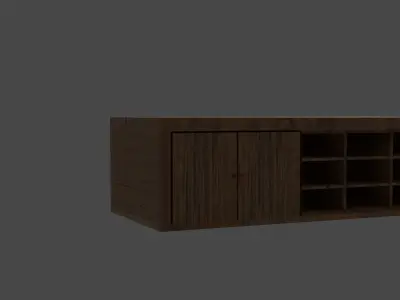 wooden table  Free low-poly 3D model purchase